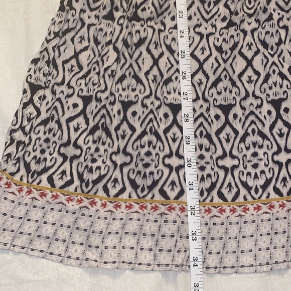 Angie Boho Ikat Knot Front Peekaboo Dress - Picture 13 of 16